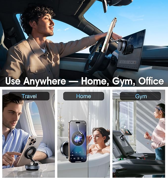 Vacuum Magnetic Phone Holder