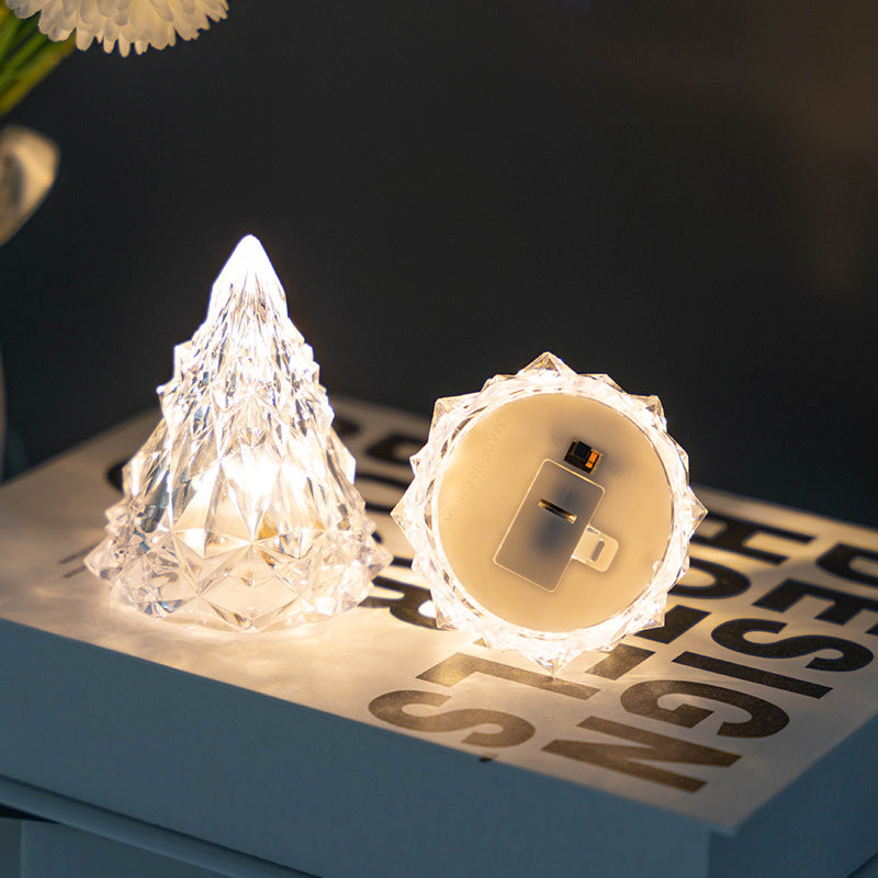 Crystal Christmas Tree Night Light